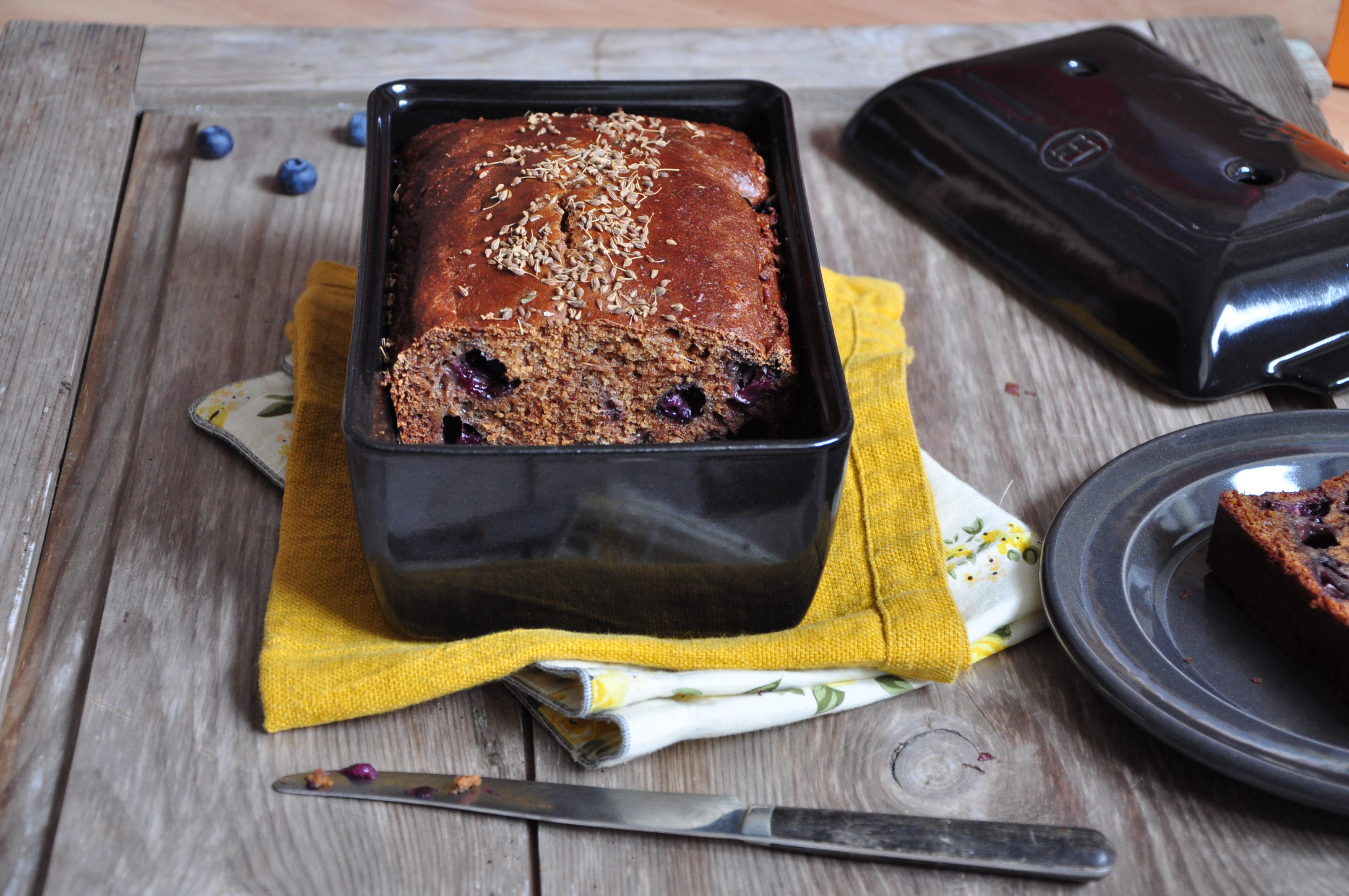 Bread cake à l'anis et aux myrtilles