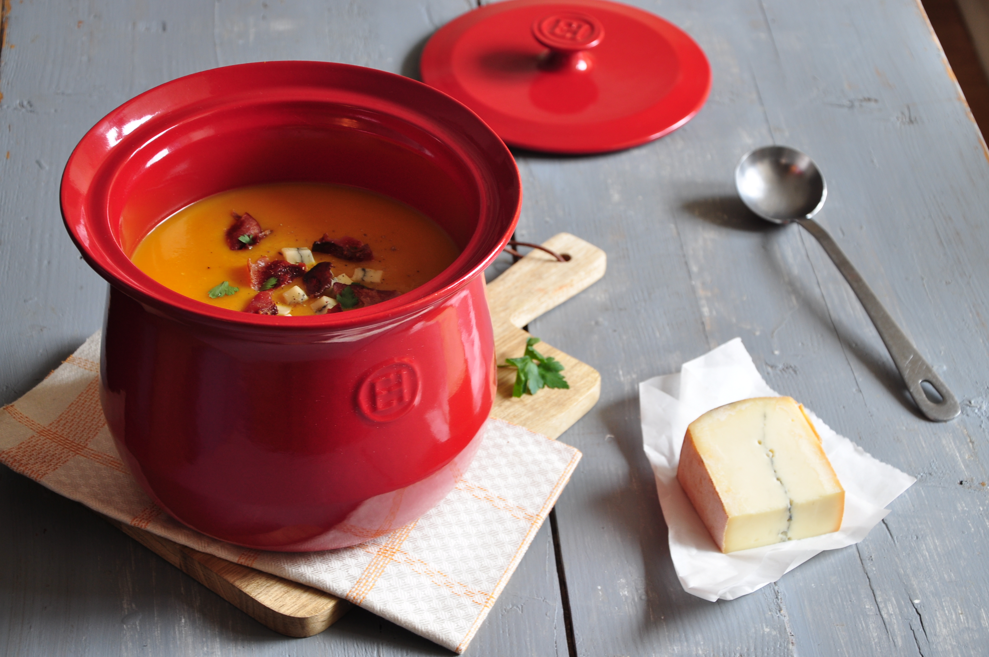 Velouté de butternut au morbier