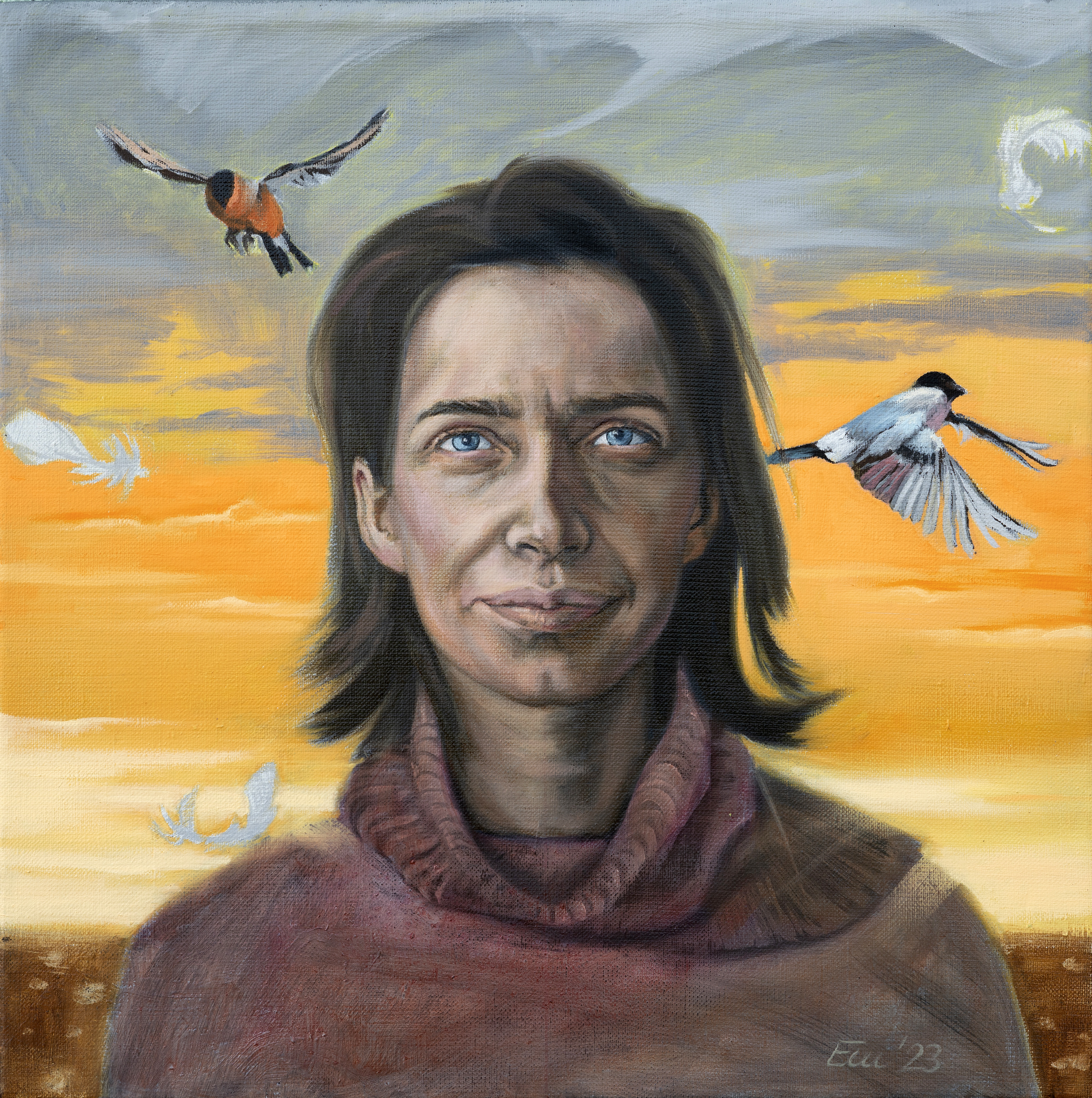 Portret kobiety o zmierzchu