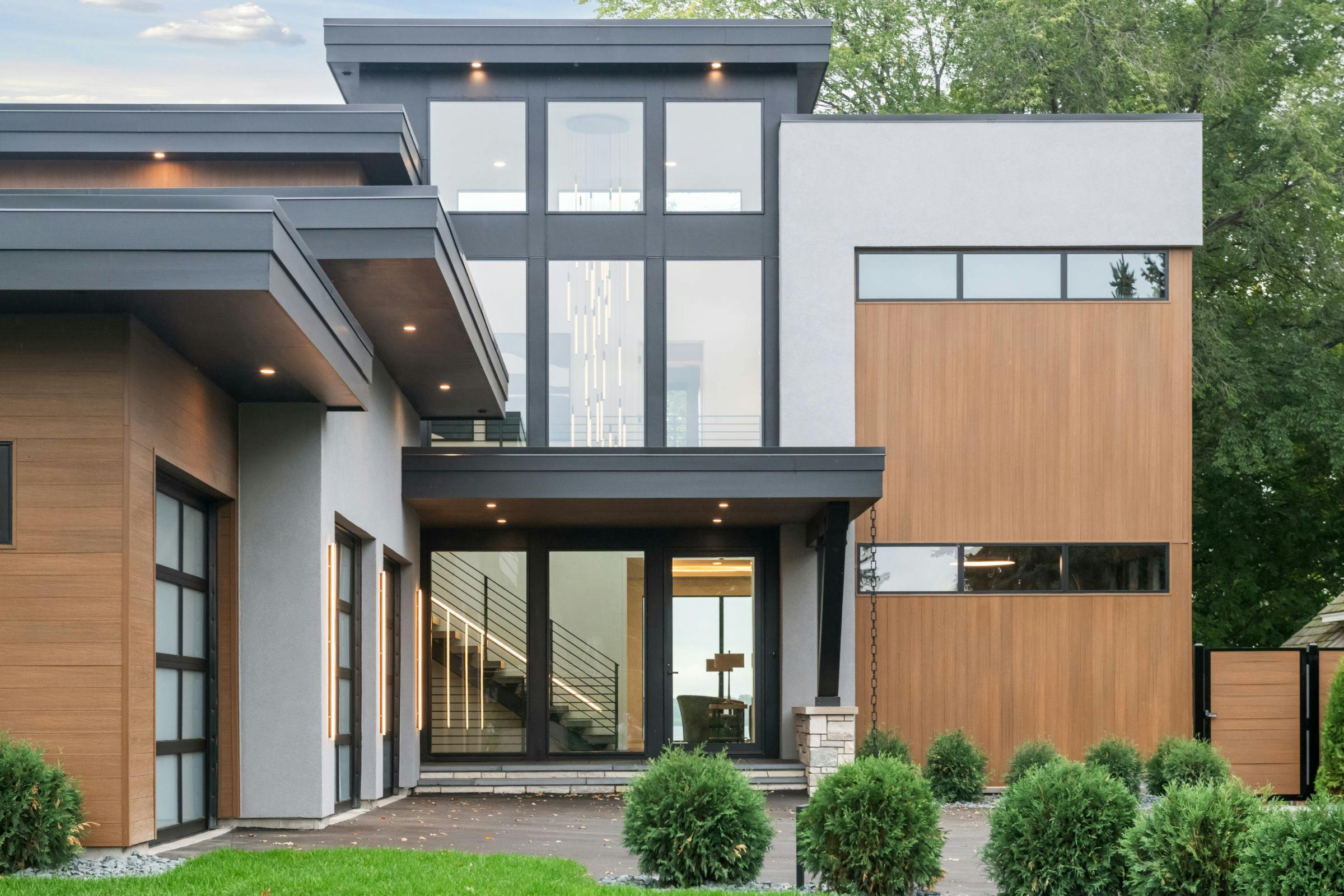 modern exterior of a home