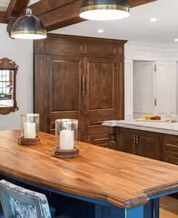 kitchen dining with cabinets