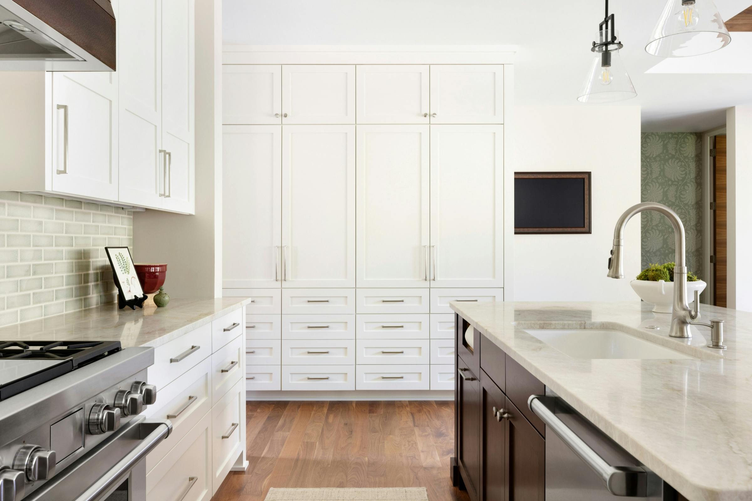 white cabinet floor to ceiling with doors and drawers