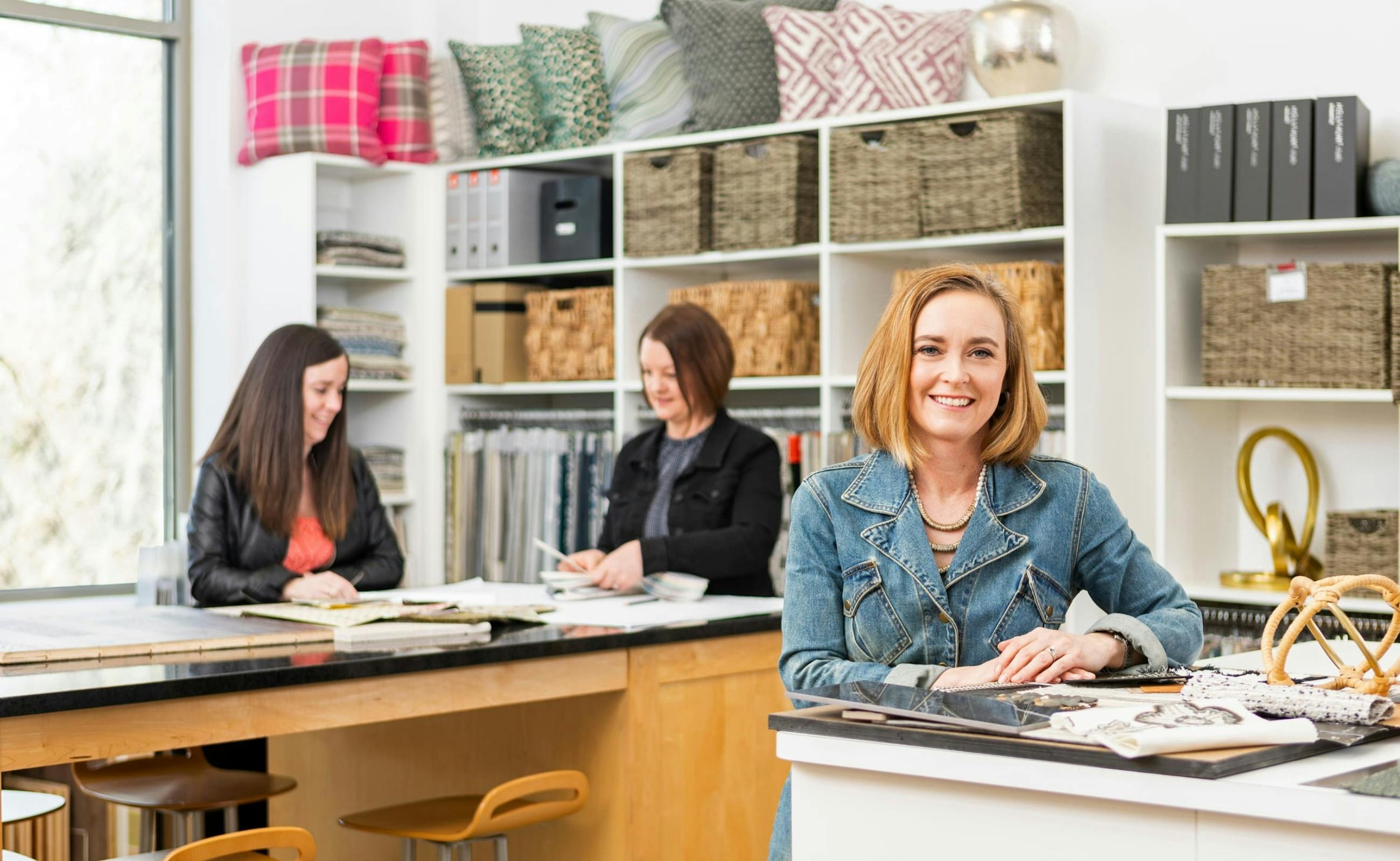 interior designers in a studio