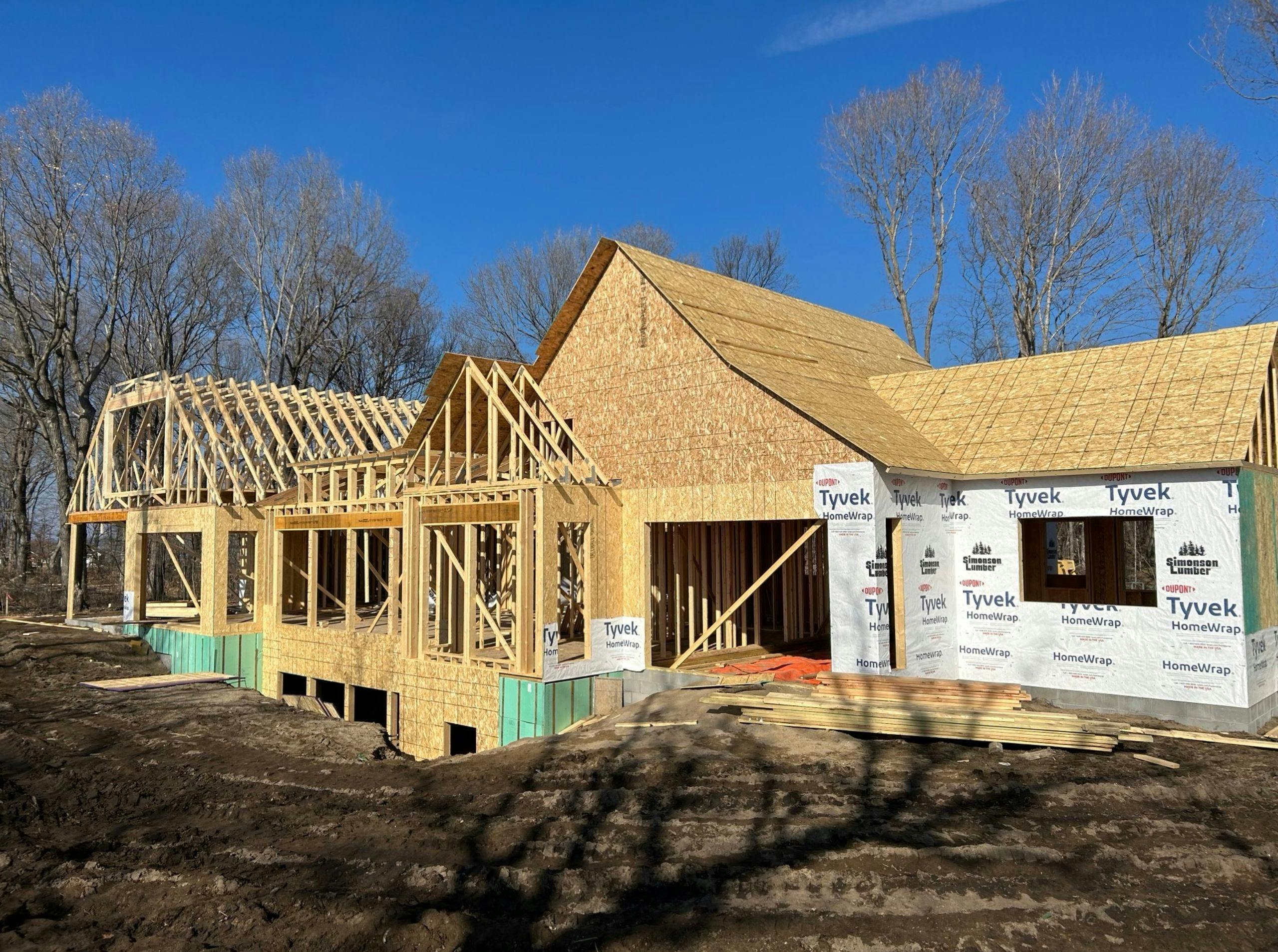 Lake Minnetonka new home under construction, designed from the inside out around the homeowners’ lifestyle