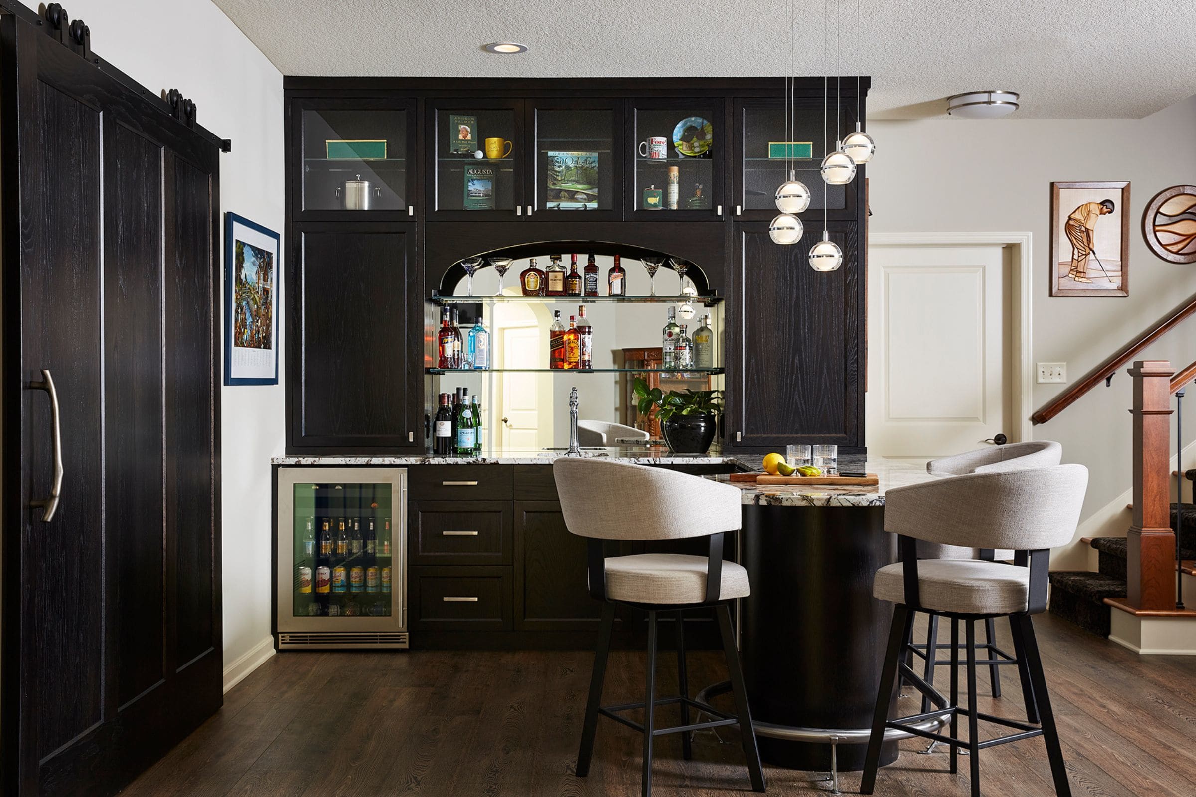 Seating for online home bar