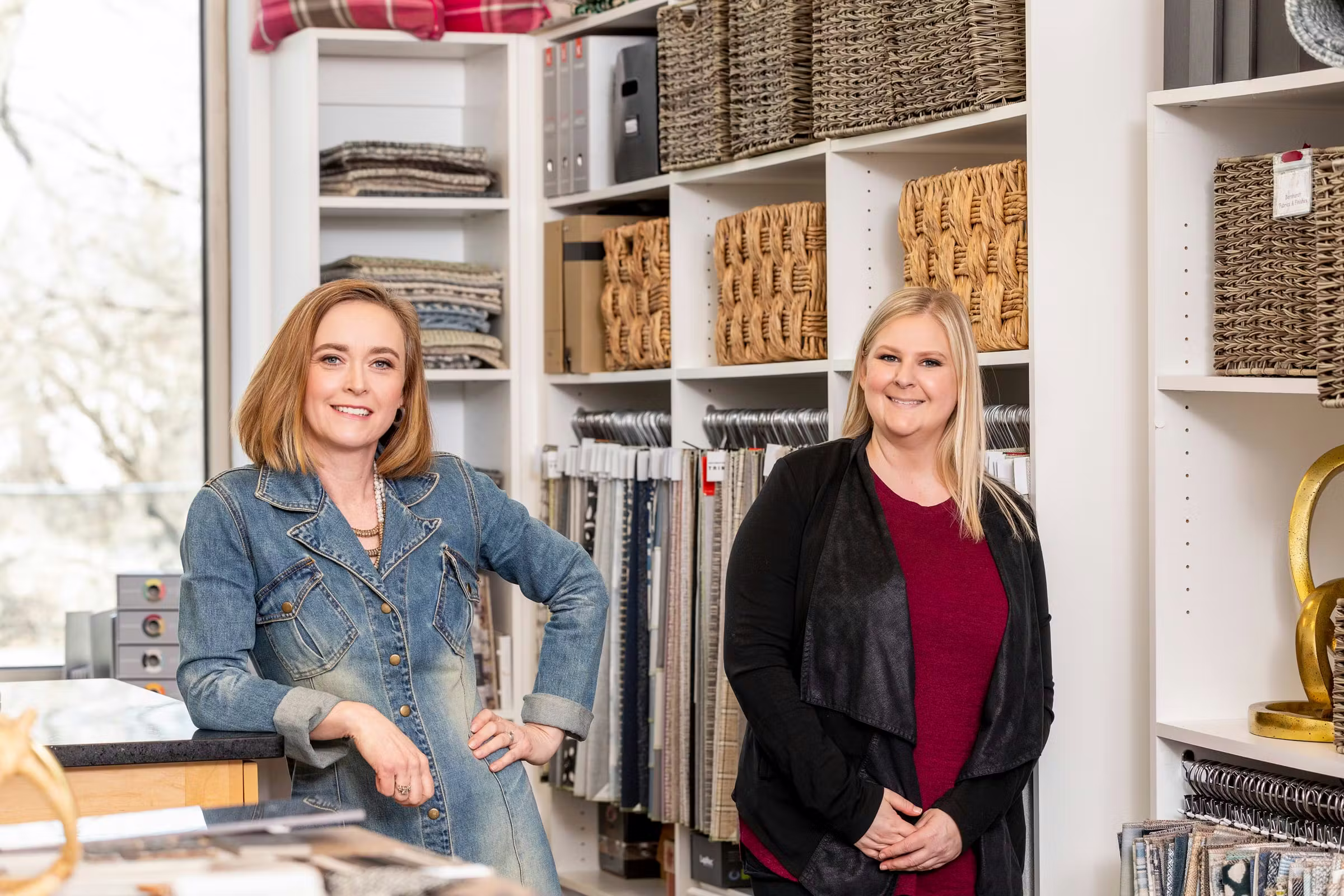 Brandi and Katie in the design lab Brandi and Katie in the design lab