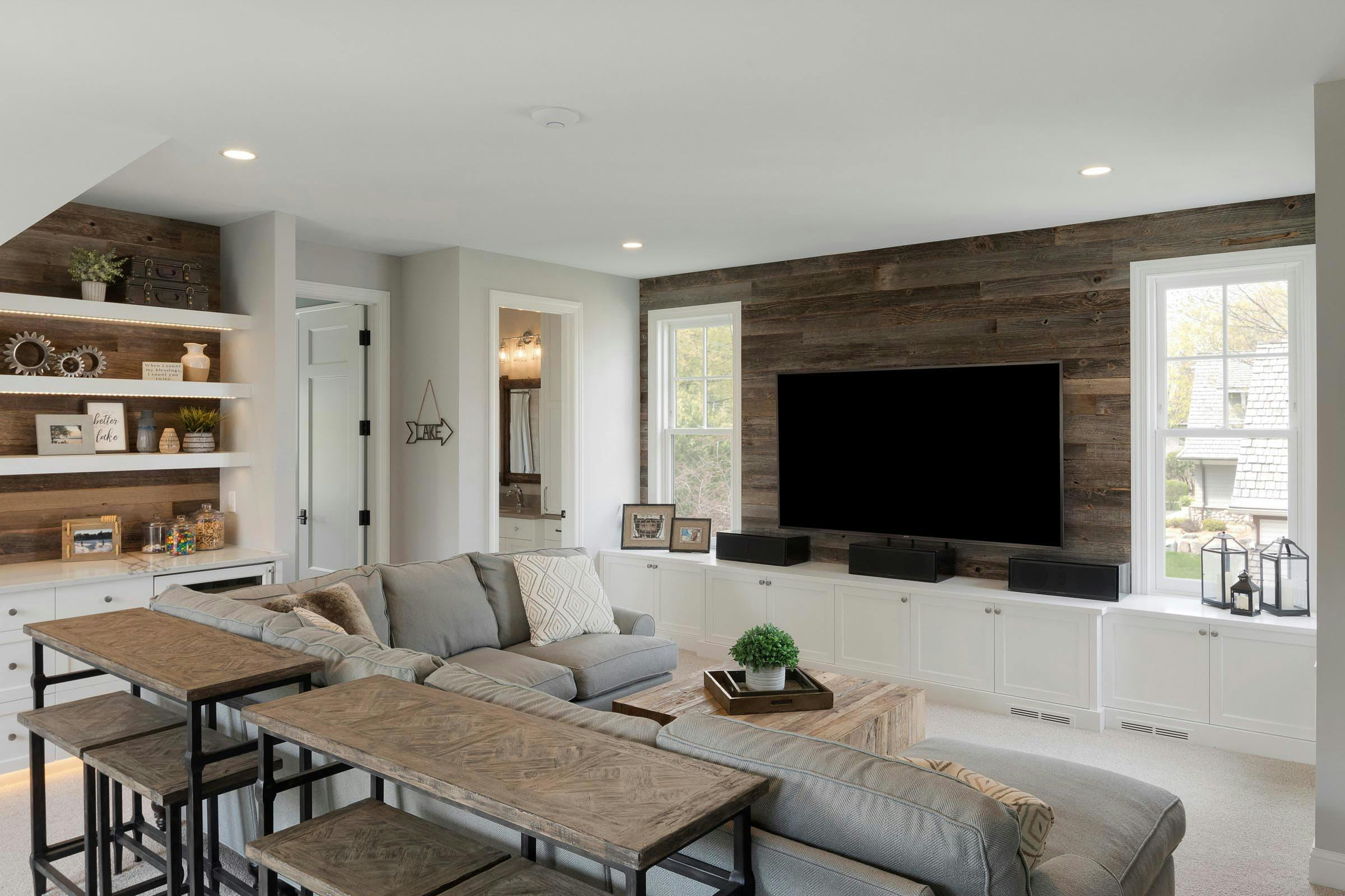 room to hangout for the kids, TV, snack bar,