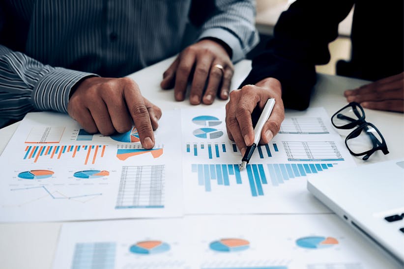 A picture of a business plan