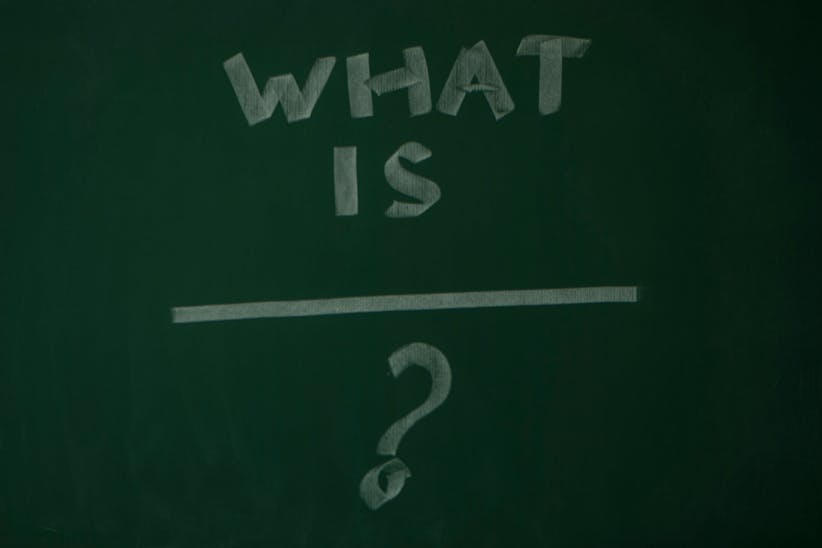 A picture of a blackboard