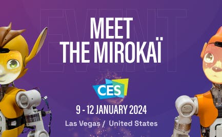 Visual for Meet the Mirokaï @ CES 2024, 9-12 January in Las Vegas, United States