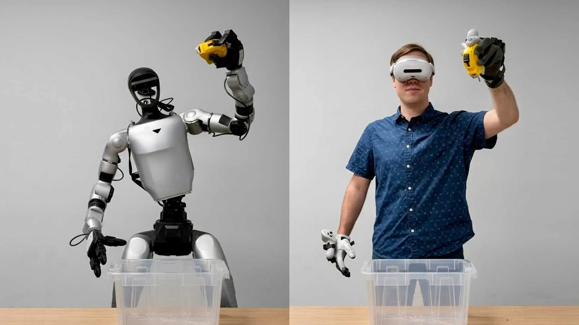 Teleoperation data collection for robotics training data