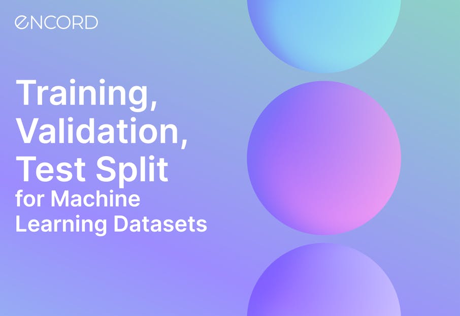 Training, Validation, Test Datasets for ML Algorithms