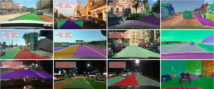BDD100K: A Large-scale Diverse Driving Video Database