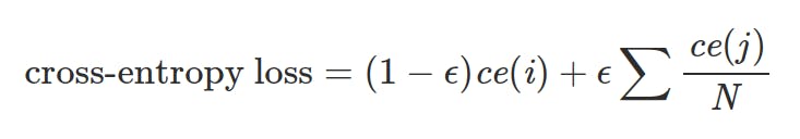 Cross Entropy Loss Function with Label Smoothing