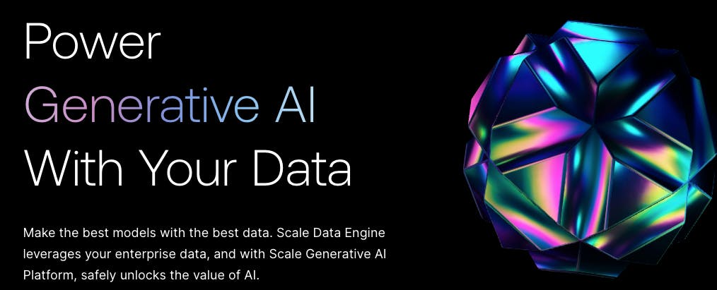 Scale, an enterprise-grade data engine and generative AI platform