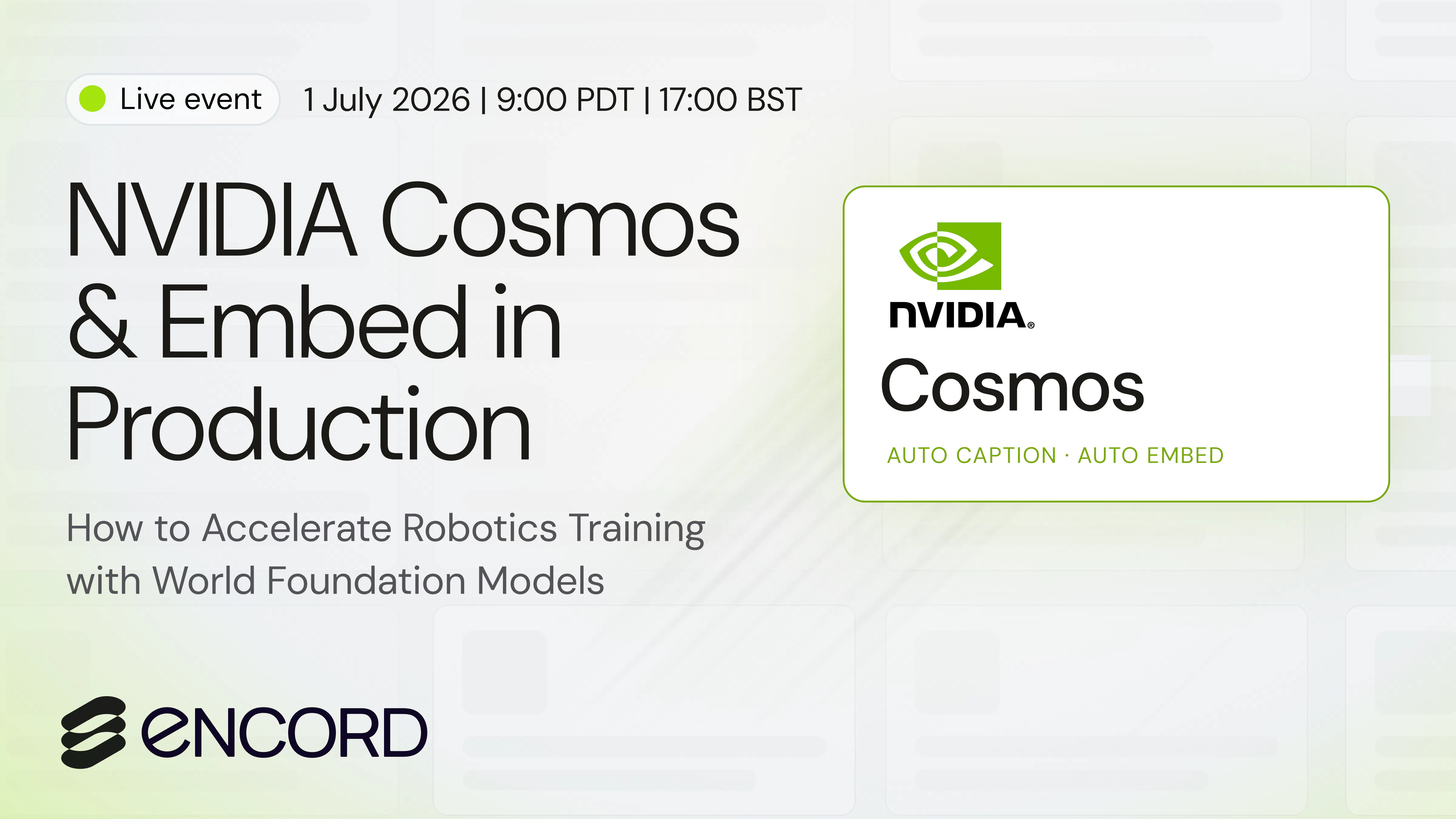[Webinar Recap] How NVIDIA Cosmos 3 Is Changing the Way Physical AI Teams Build Training Data