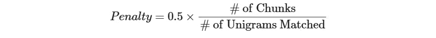 METEOR fragmentation penalty calculation