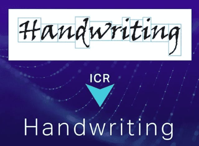 ICR detecting the word “Handwriting”