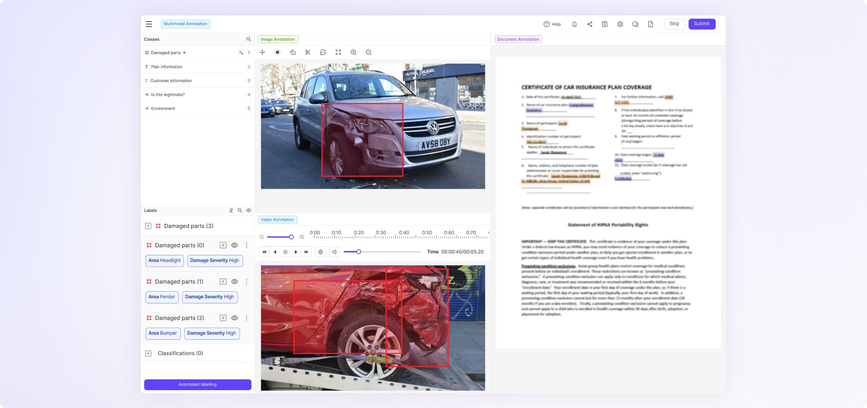 Multimodal annotation