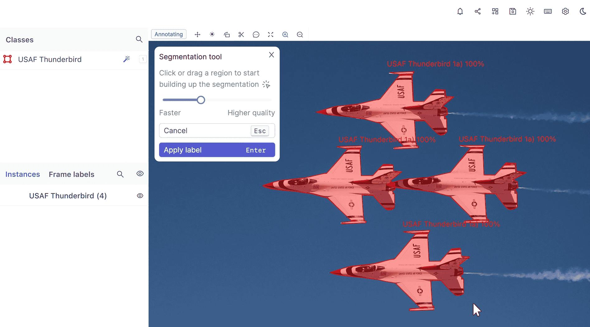 AI-assisted labeling with SOTA foundation models