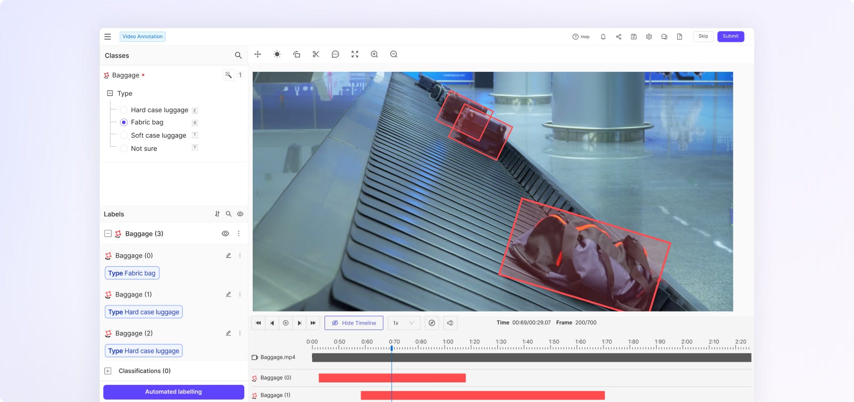 Rotatable bounding boxes