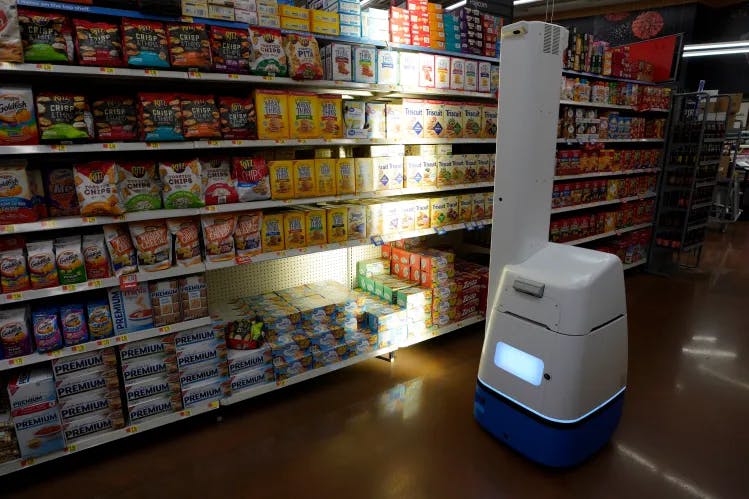 robot stocking shelves 