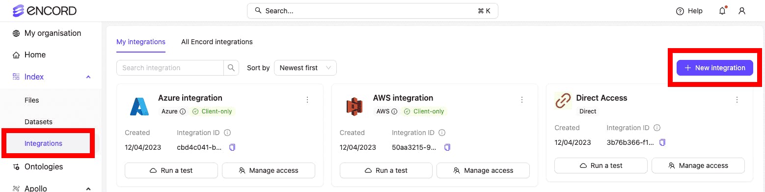 Data Integration in Encord from Different Sources