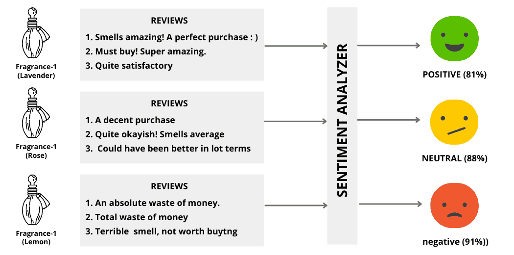 diagram of how sentiment analysis tool works 