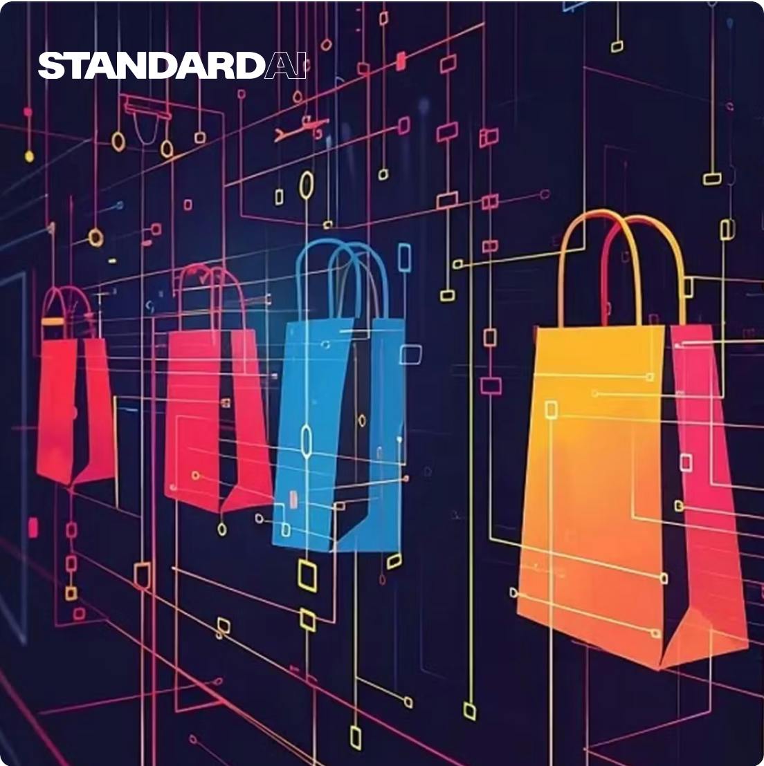 Standard AI cover image, showing shopping bags
