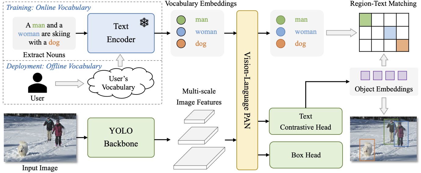 YOLO-World: Real-Time Open-Vocabulary Object Detection