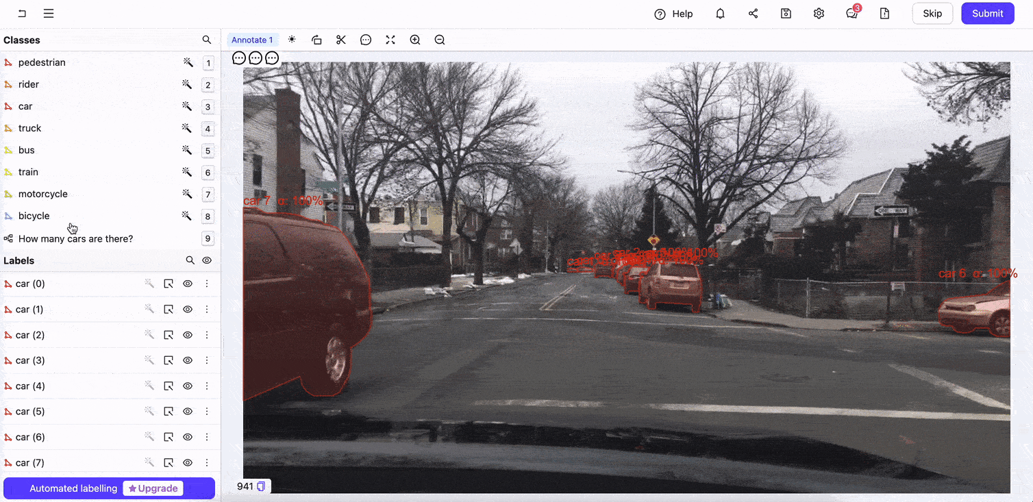 gif of Encord Annotate Editor UI 