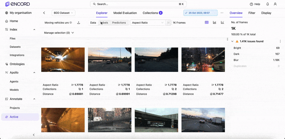 Encord Index Similarity Search Cars