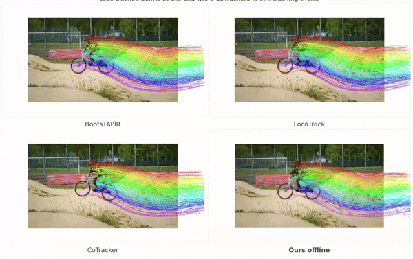 cotracker 3 point tracking person on bicycle 