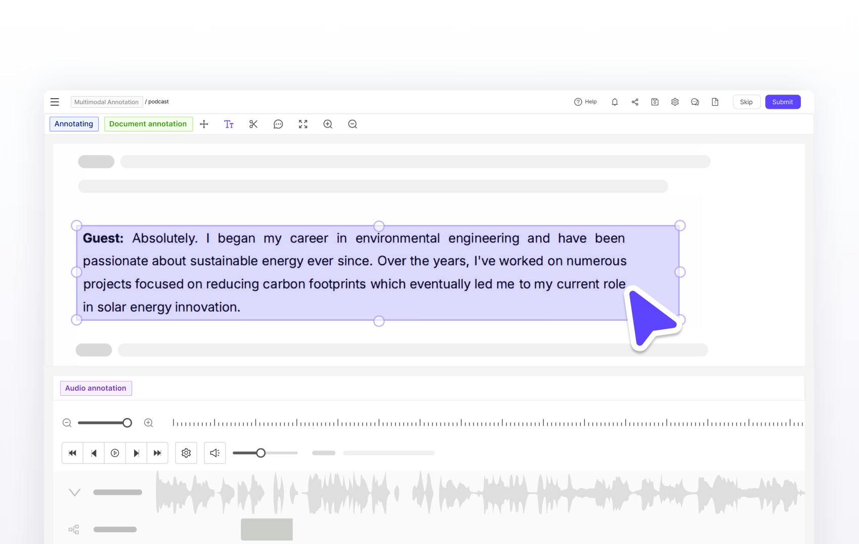 multimodal audio use case