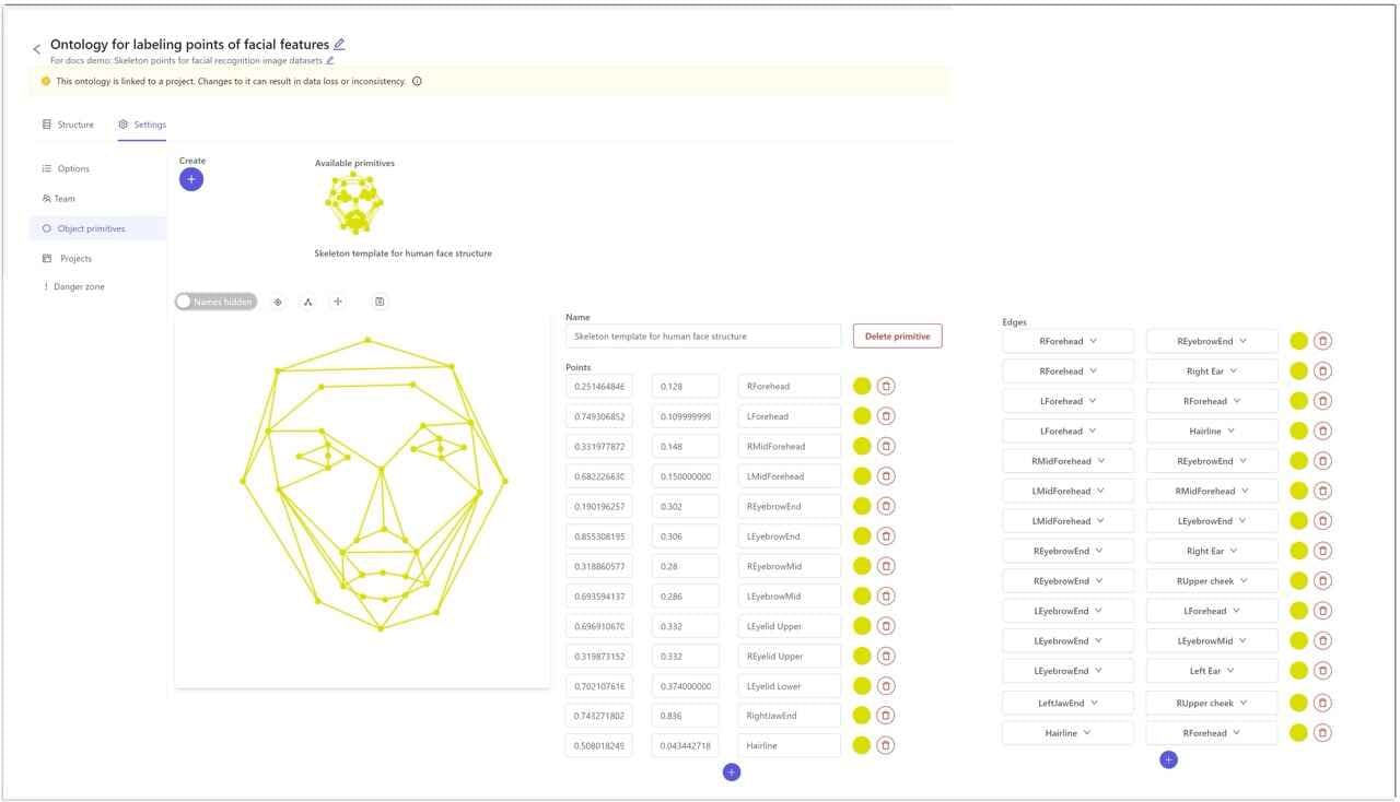 Primitive (Keypoint or Skelenton) Annotation in Encord Annotate