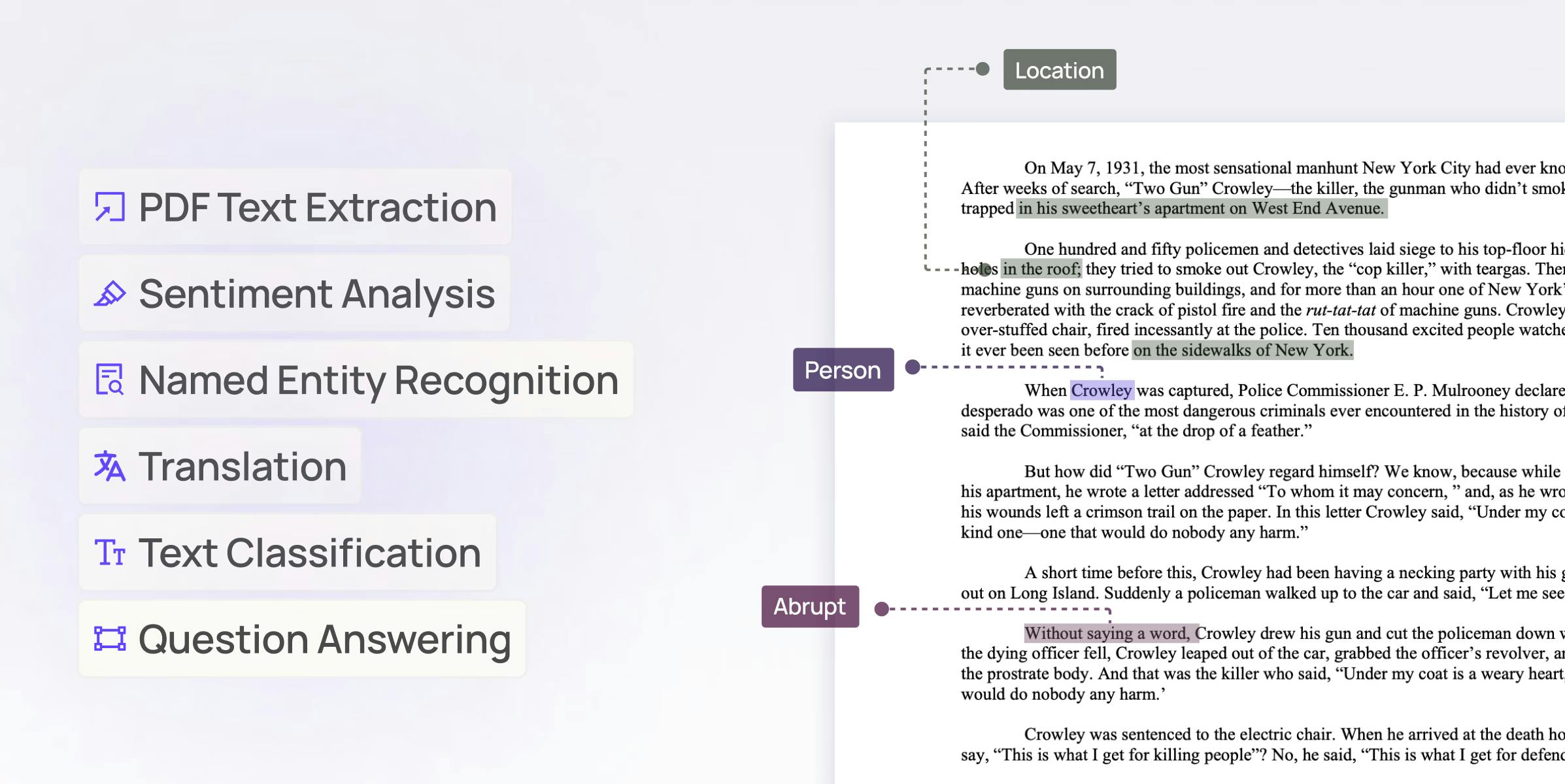 screenshot of Encord document annotation