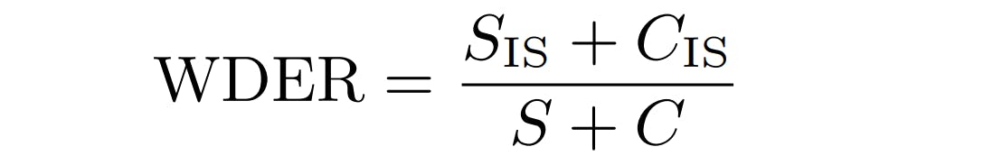 Word-Level Diarization Error Rate (WDER)