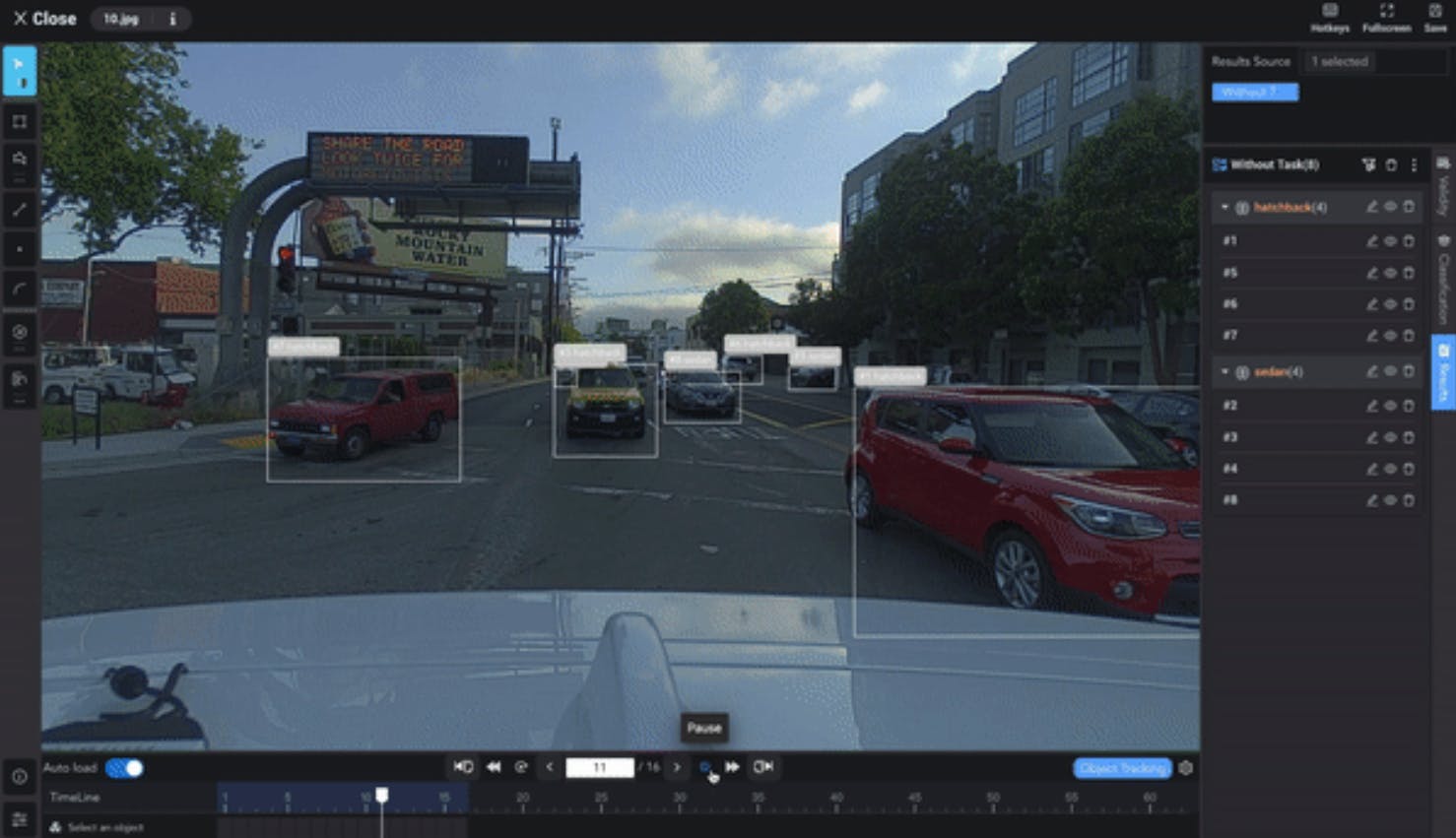 Video Annotation in Basic.ai dashcam footage