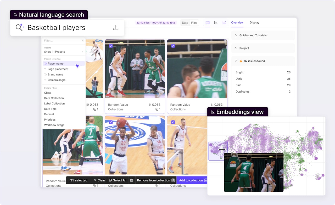 Curating your data in the Encord platform