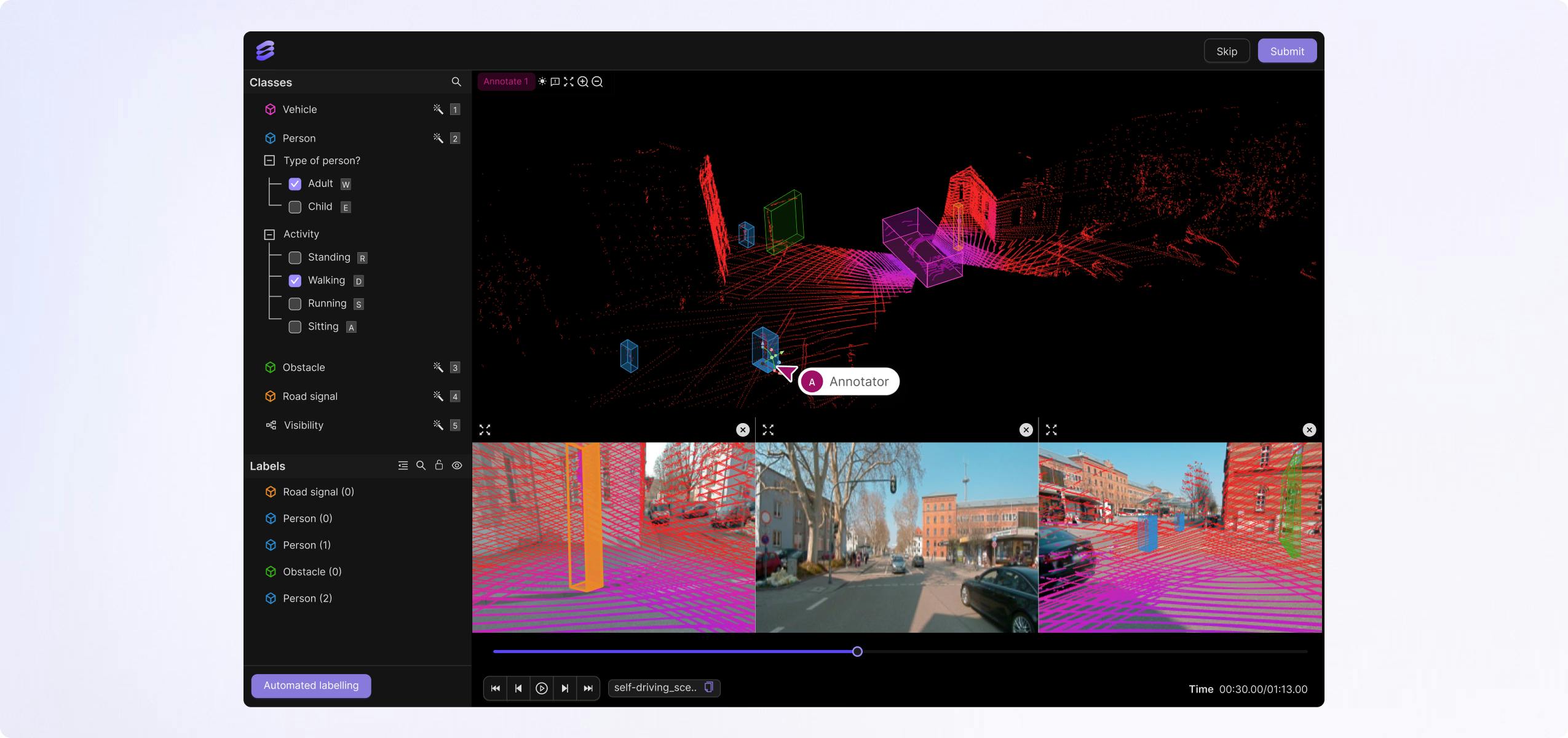 Annotate LiDAR