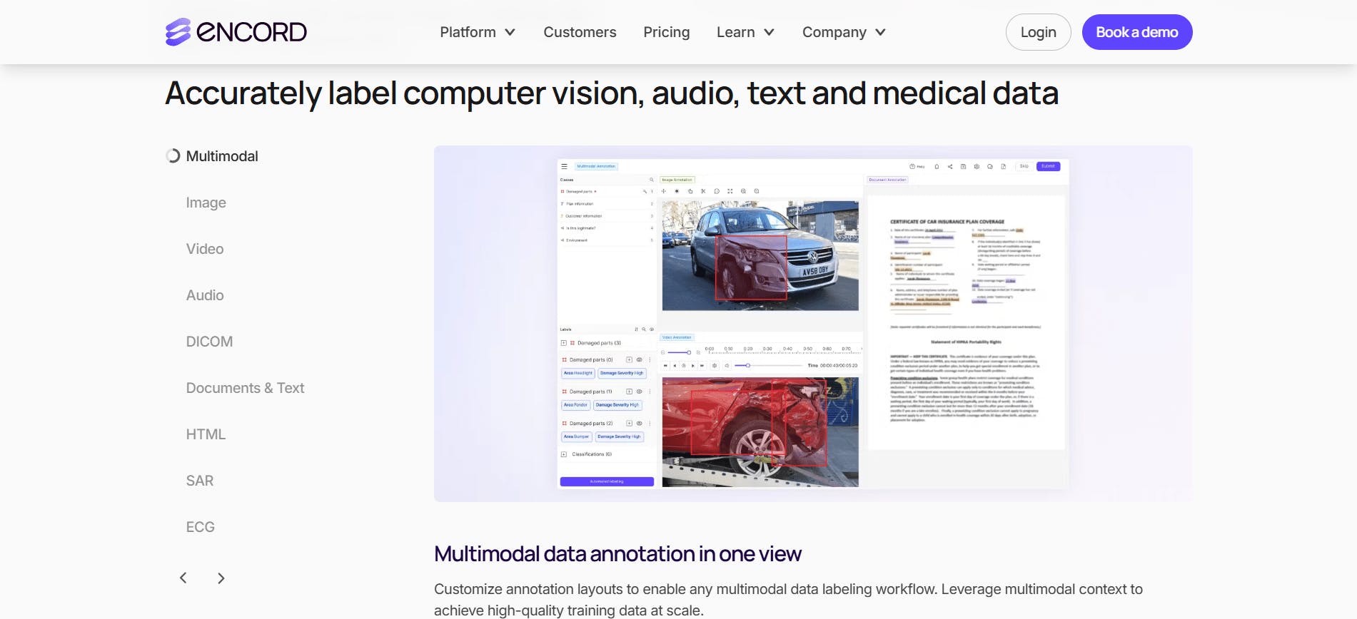 Multimodal Data Annotation Tool & Curation Platform