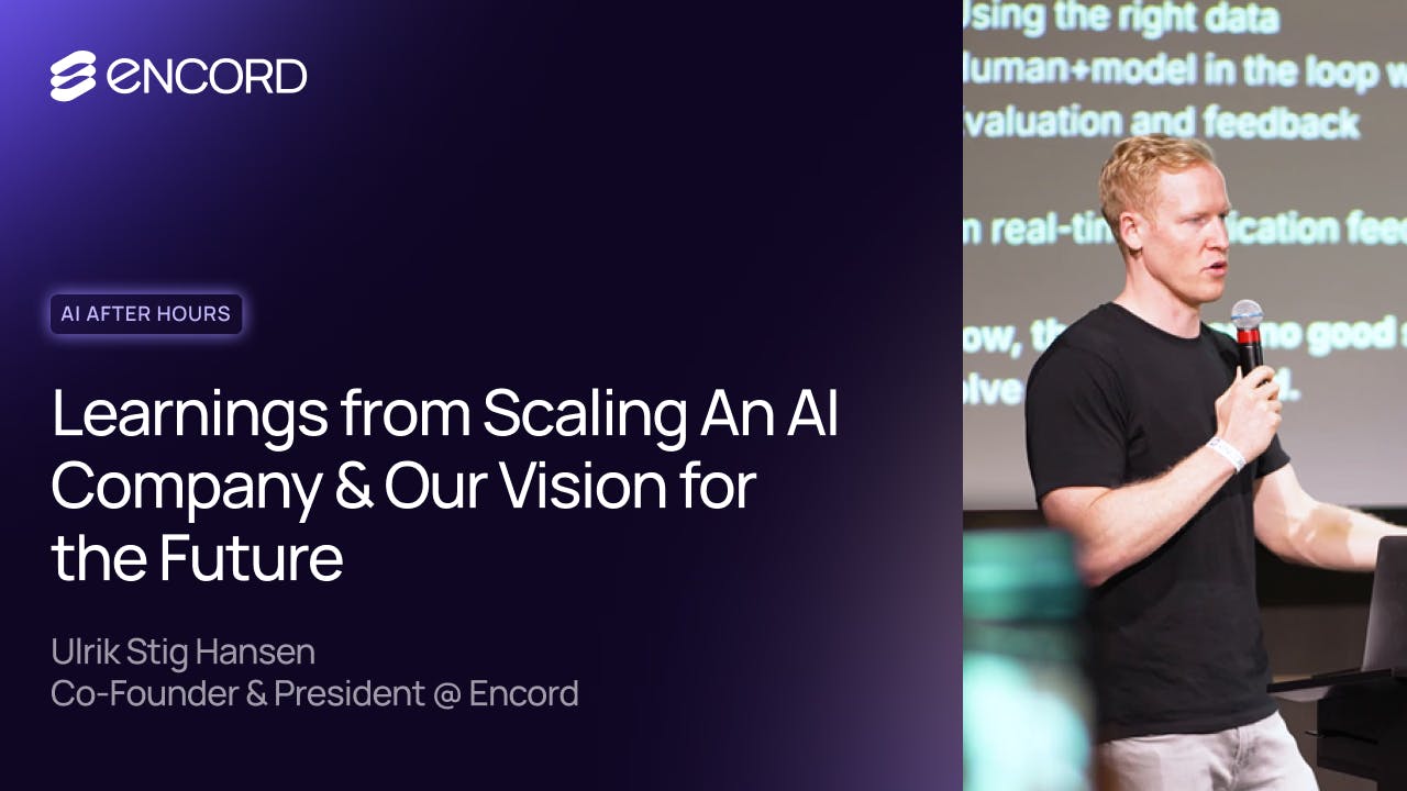 Learnings from Scaling An AI Company & Our Vision for  the Future