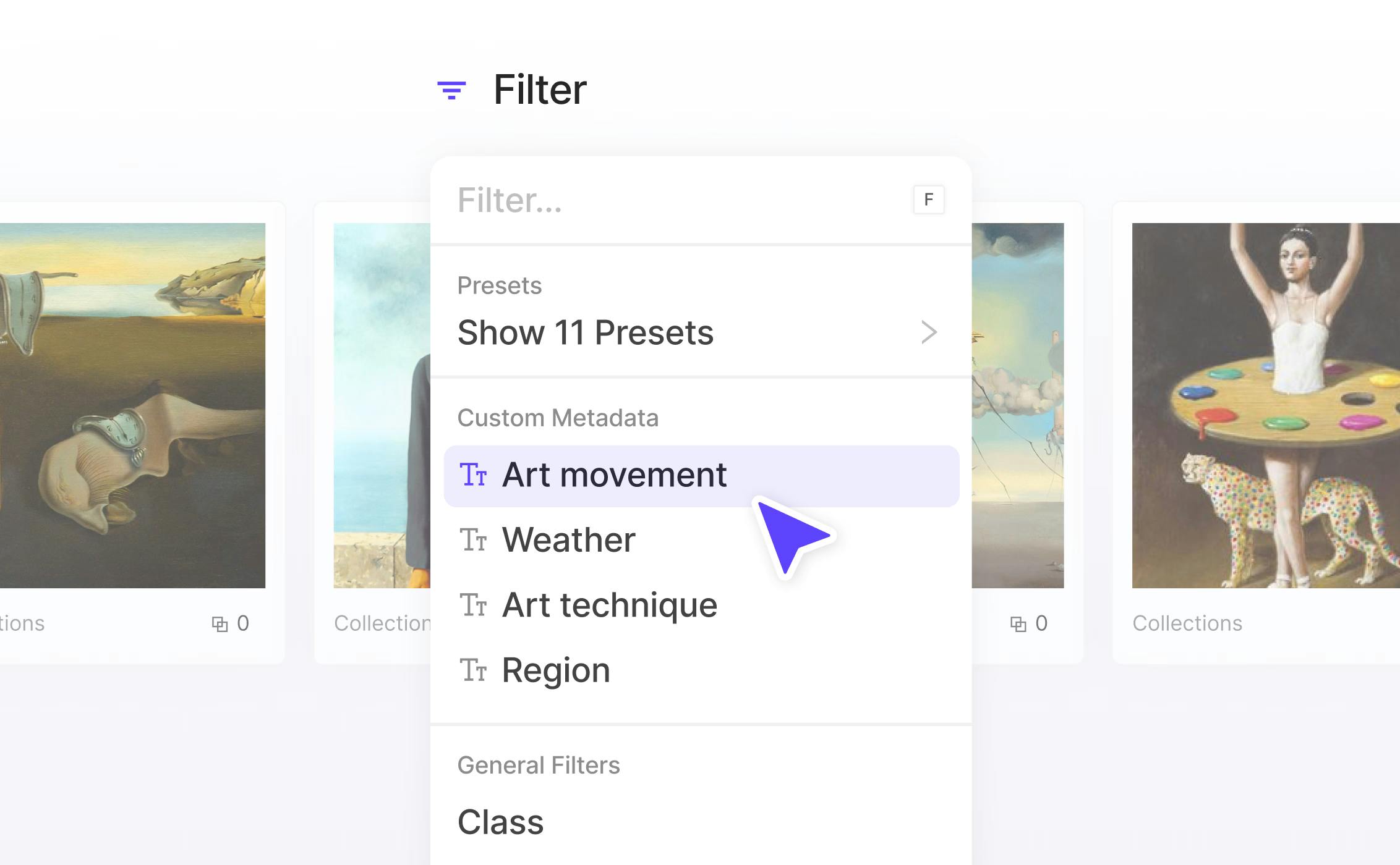 Filtering data within the Encord platform