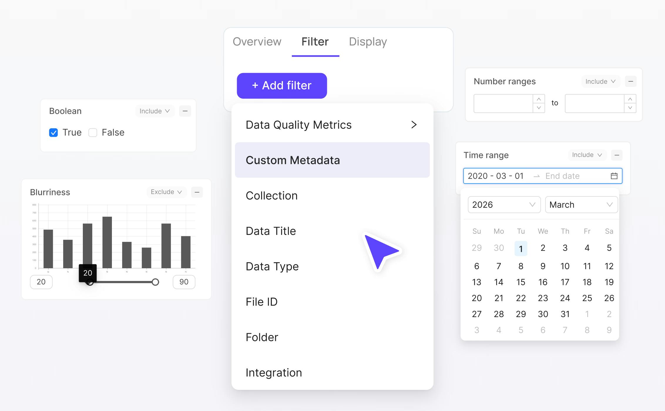 Filtering within the Encord platform