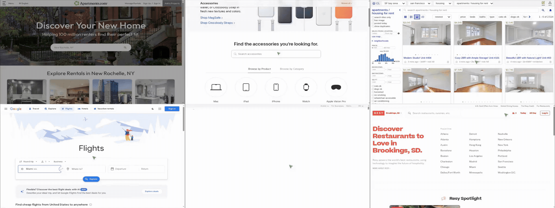 Yutori agents completing autonomous tasks