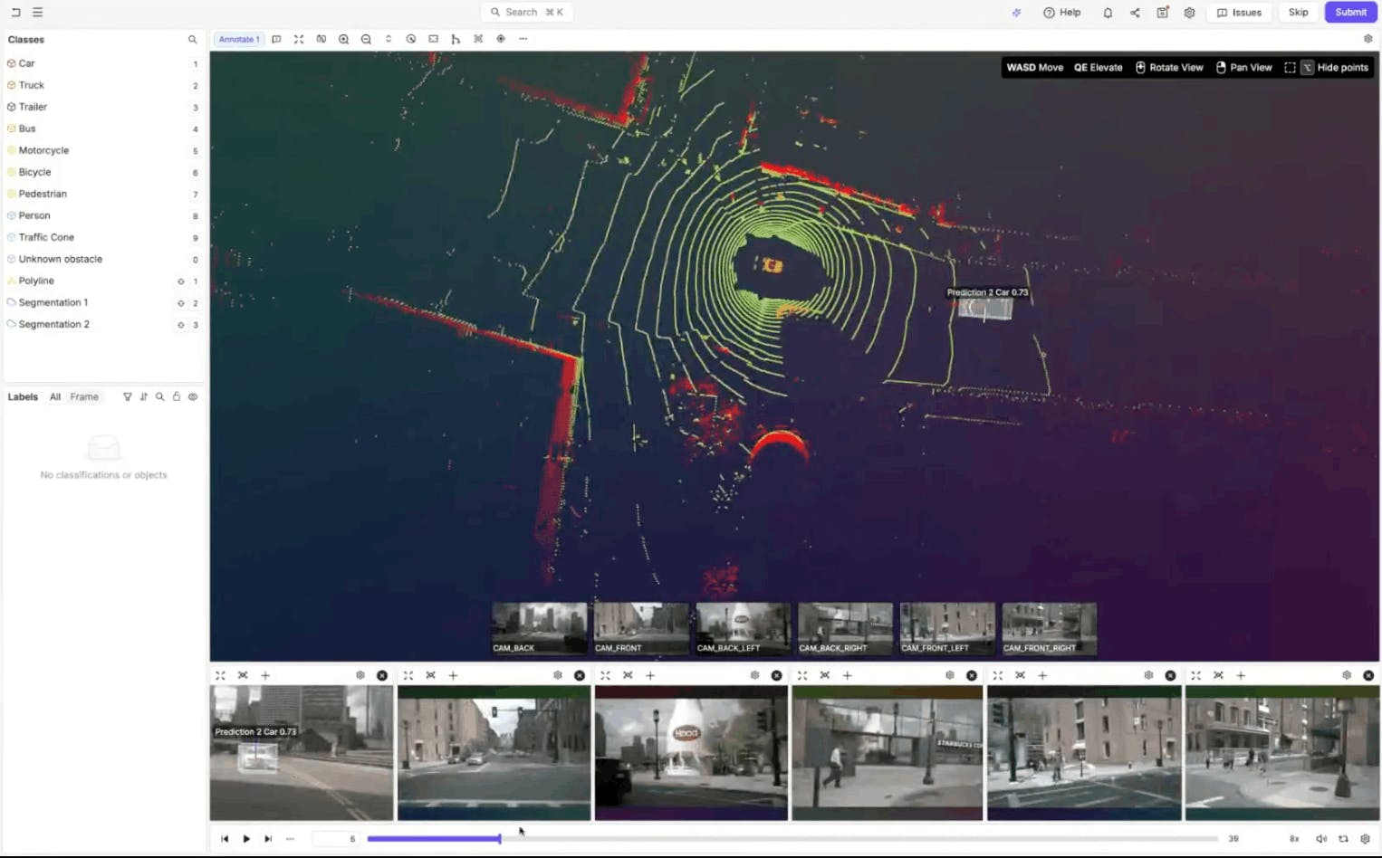 coloring modes on Lidar annotation