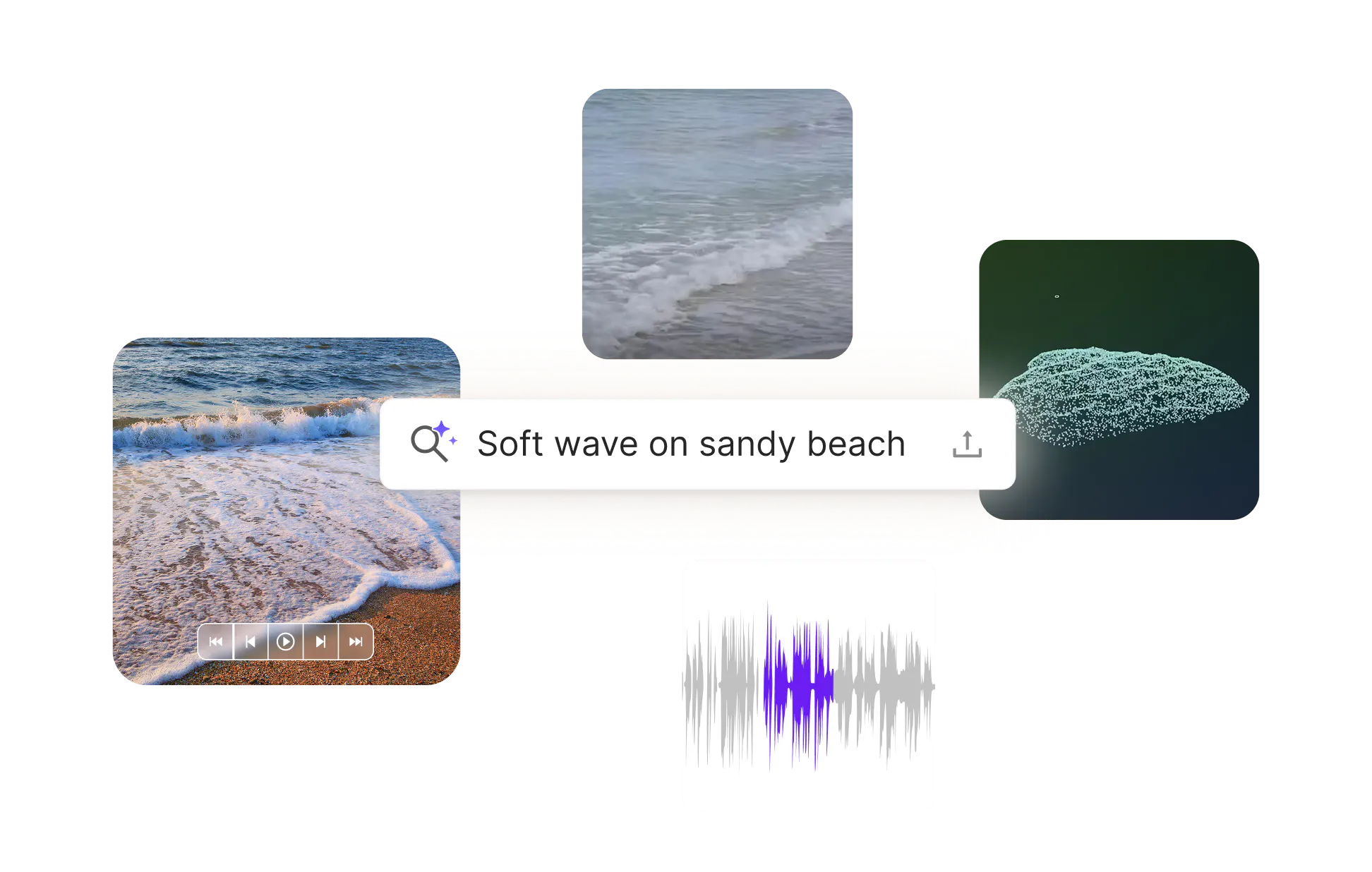 Natural language search across modalities