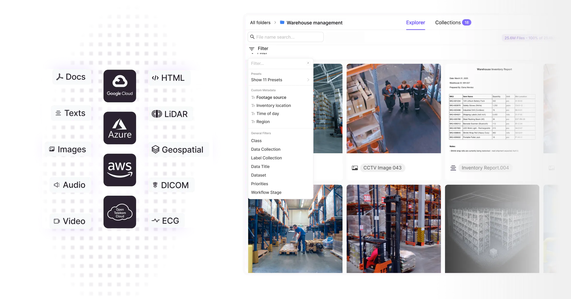 Modalities seamlessly integrated into the Encord platform