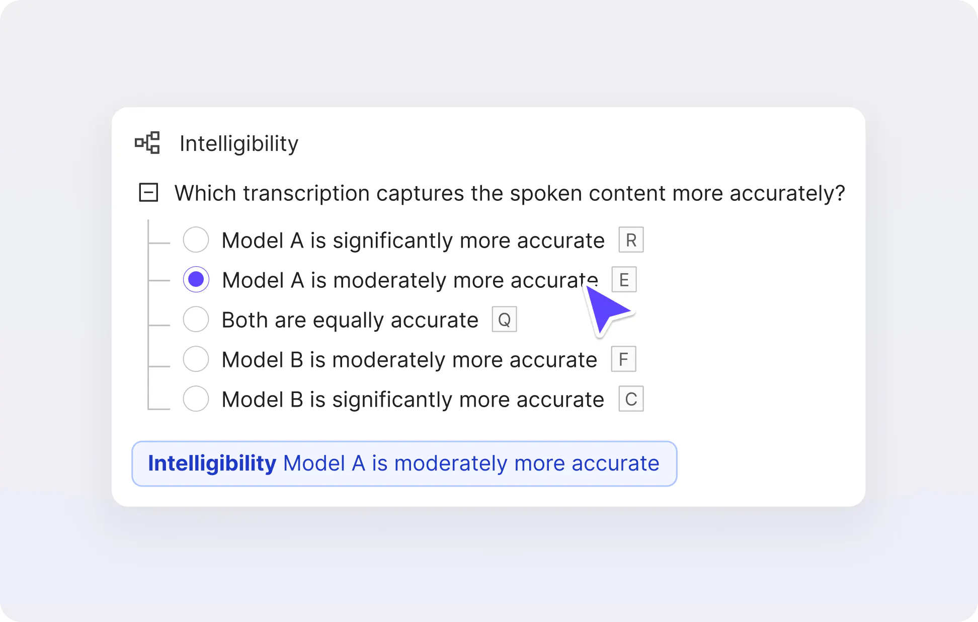 model eval audio