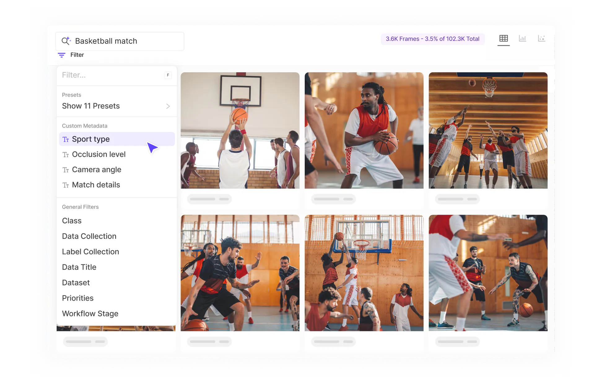 data curation sports ai